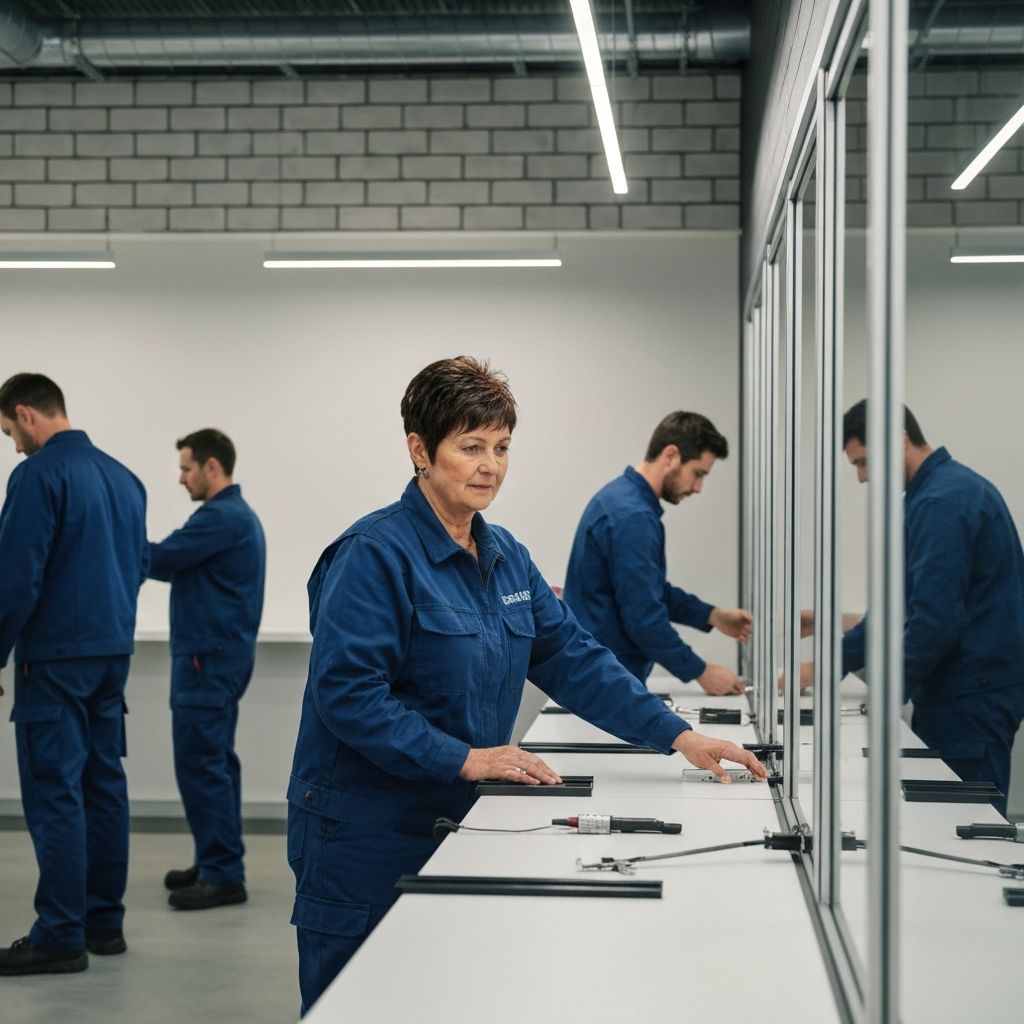 Professional installation team